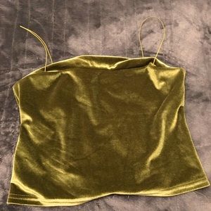velvet green tank
